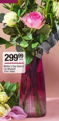 Checkers Mother's Day Rose & Lily Bouquet offer