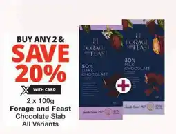 Checkers Forage and Feast Chocolate Slab All Variants offer