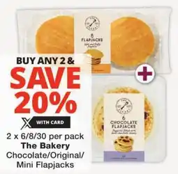 Checkers The Bakery Chocolate/Original/ Mini Flapjacks offer