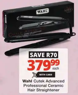 Checkers Wahl Cutek Advanced Professional Ceramic Hair Straightener offer