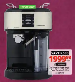 Checkers Morphy Richards One Touch Coffee Machine offer