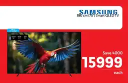 Makro SAMSUNG 190 cm (75") Smart QLED TV offer