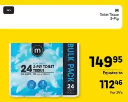 Makro M Toilet Tissue 2-Ply offer