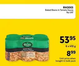 Makro RHODES Baked Beans in Tomato Sauce offer
