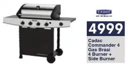 President Hyper Cadac Commander 4 Gas Braai 4 Burner + Side Burner offer