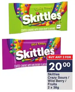 President Hyper Skittles Crazy Sours/ Wild Berry/ Fruits offer