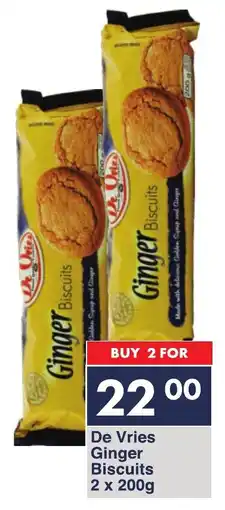President Hyper De Vries Ginger Biscuits offer
