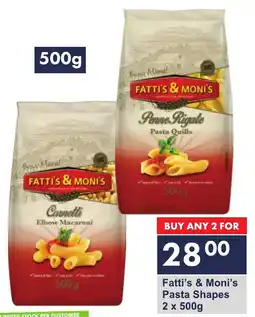 President Hyper Fatti's & Moni's Pasta Shapes offer