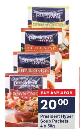 President Hyper President Hyper Soup Packets offer
