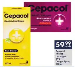 President Hyper Cepacol Throat Lozenges/ Cough Syrup offer