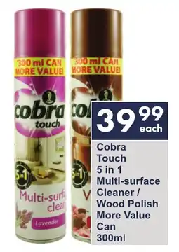 President Hyper Cobra Touch 5 in 1 Multi-surface Cleaner/ Wood Polish More Value Can offer