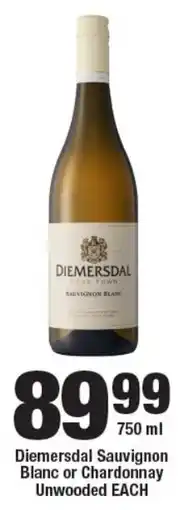 OK Foods Diemersdal Sauvignon Blanc or Chardonnay Unwooded offer