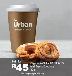 OK Foods Cappuccino PLUS Rich's Mini French Doughnut offer