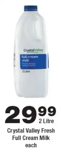 OK Foods Crystal Valley Fresh Full Cream Milk offer