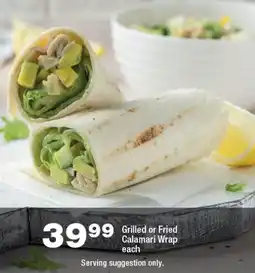 OK Foods Grilled or Fried Calamari Wrap offer