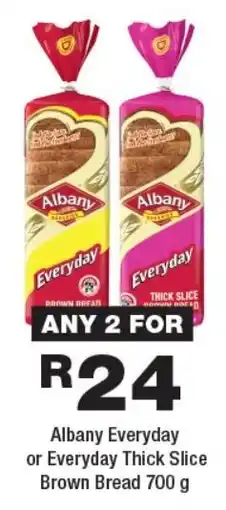OK Foods Albany Everyday or Everyday Thick Slice Brown Bread offer