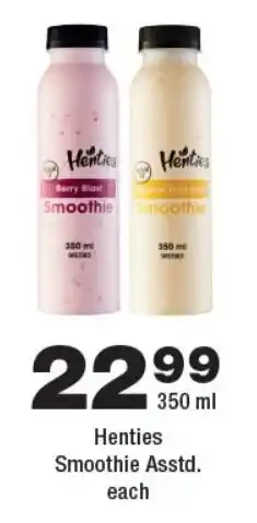 OK Foods Henties Smoothie Asstd. offer
