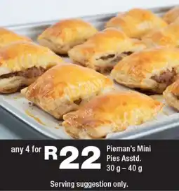 OK Foods Pieman's Mini Pies Asstd. offer