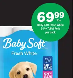 OK Foods Baby Soft Fresh White 2-Ply Toilet Rolls offer