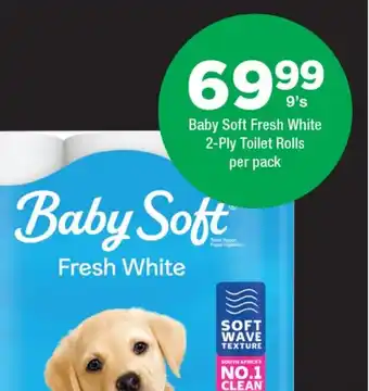 OK Foods Baby Soft Fresh White 2-Ply Toilet Rolls offer