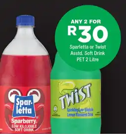 OK Foods Sparletta or Twist Asstd. Soft Drink offer
