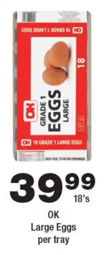OK Foods OK Large Eggs offer