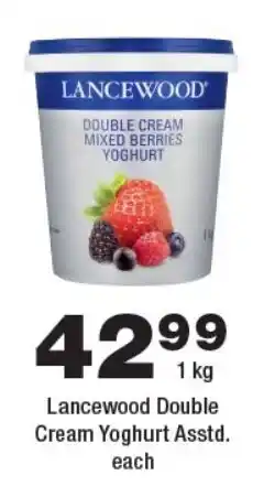 OK Foods Lancewood Double Cream Yoghurt Asstd. offer