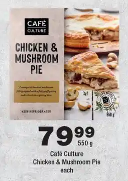 OK Foods Café Culture Chicken & Mushroom Pie offer