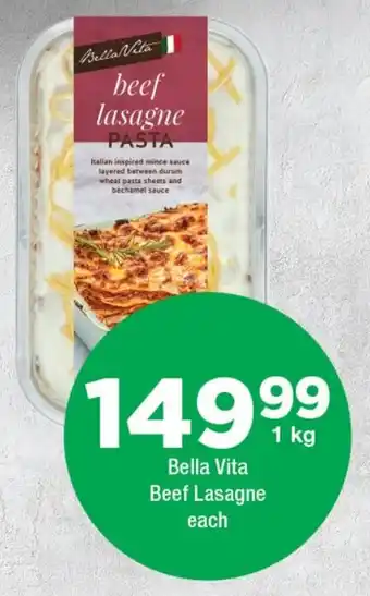 OK Foods Bella Vita Beef Lasagne offer