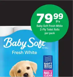 OK Foods Baby Soft Fresh White 2-Ply Toilet Rolls offer