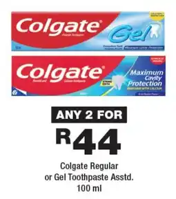 OK Foods Colgate Regular or Gel Toothpaste Asstd. offer