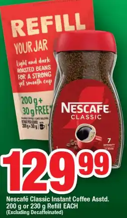 OK Foods Nescafé Classic Instant Coffee Asstd. or Refill offer