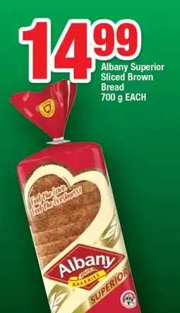 OK Foods Albany Superior Slice Brown Bread offer