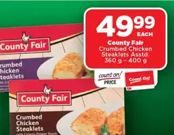 OK Foods County Fair Crumbed Chicken Steaklets Asstd. offer