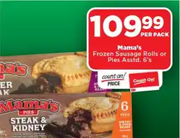 OK Foods Mama's Frozen Sausage Rolls or Pies Asstd. offer