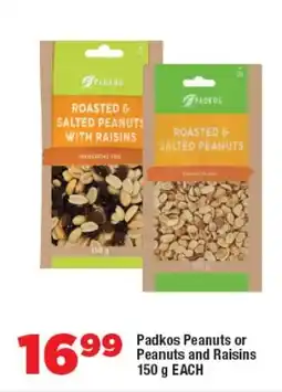 OK Foods Padkos Peanuts or Peanuts and Raisins offer
