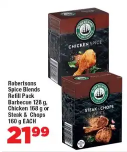 OK Foods Robertsons Spice Blends Refill Pack Barbecue, Chicken or Steak & Chops offer