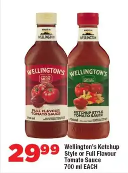 OK Foods Wellington's Ketchup Style or Full Flavour Tomato Sauce offer