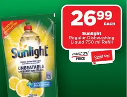 OK Foods Sunlight Regular Dishwashing Liquid Refill offer