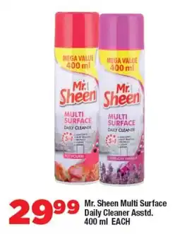 OK Foods Mr. Sheen Multi Surface Daily Cleaner Asstd. offer