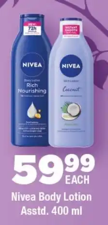 OK Foods Nivea Body Lotion Asstd. offer