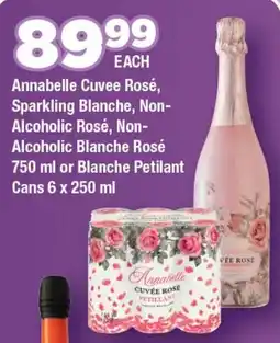 OK Foods Annabelle Cuvee Rosé, Sparkling Blanche, Non-Alcoholic Rosé, Non-Alcoholic Blanche Rosé or Blanche Petilant Cans offer