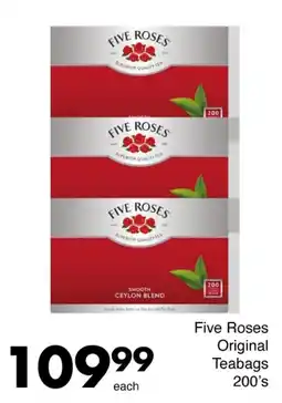 Save Five Roses Original Teabags offer