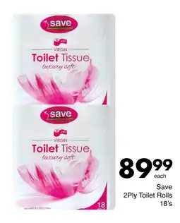 Save Save 2Ply Toilet Rolls offer