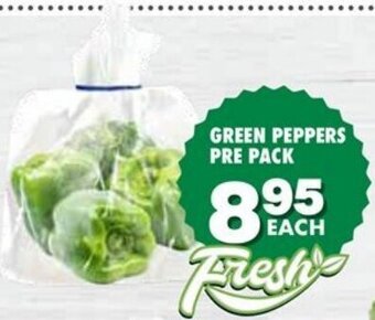 Green Peppers Pre Pack