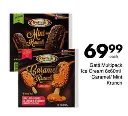 Save Gatti Multipack Ice Cream Caramel/ Mint Krunch offer