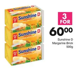 Save Sunshine D Margarine Brick offer