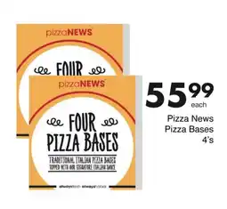 Save Pizza News Pizza Bases offer