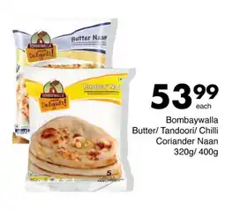 Save Bombaywalla Butter/Tandoori/Chilli Coriander Naan offer
