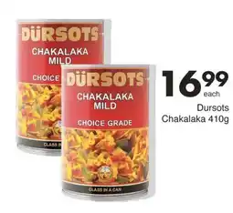 Save Dursots Chakalaka offer